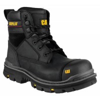 CAT Gravel Black Safety Boots with Steel Toe Cap
